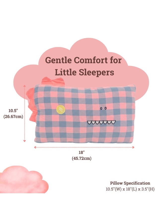 VELMORE Toddler Baby Pillow – Soft 100% Cotton Cover with Poly-Fiber Filling, Ideal Travel Pillow for Kids, Perfect for Sleeping, Bedding & Floor Use (26.67 × 45.72 cm), Available in Elegant Colors - Image 5